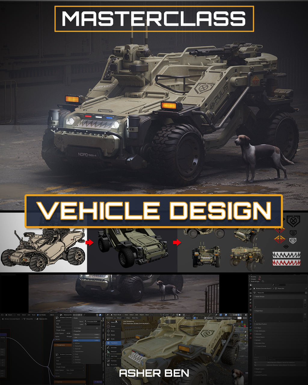 Vehicle Design in Blender & Plasticity