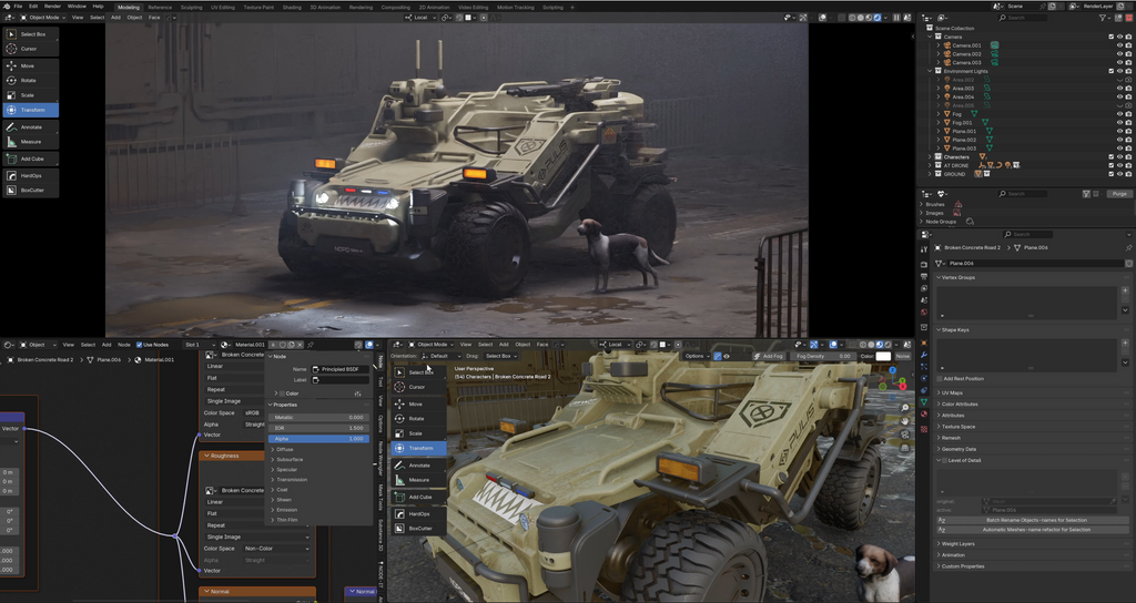 Vehicle Design in Blender & Plasticity